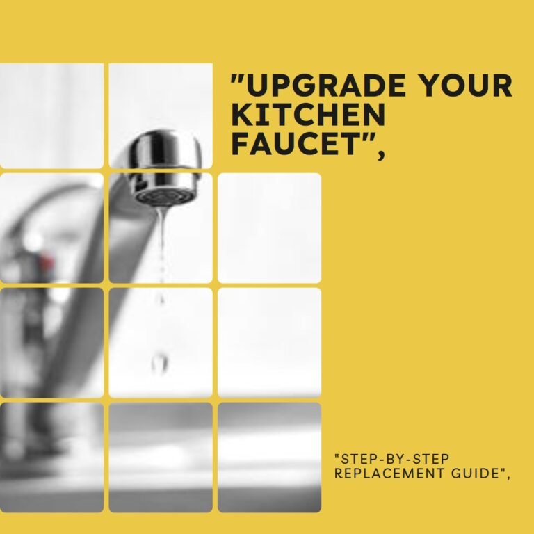 replace kitchen faucet