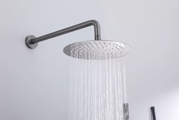 Rainfall Shower System - 12 inch Wall Mount Round Rain faucet set complete - Image 5