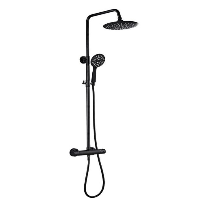 Modern roundness Non Shared Function Shower System Package  Single Function Shower Head and Hand Shower