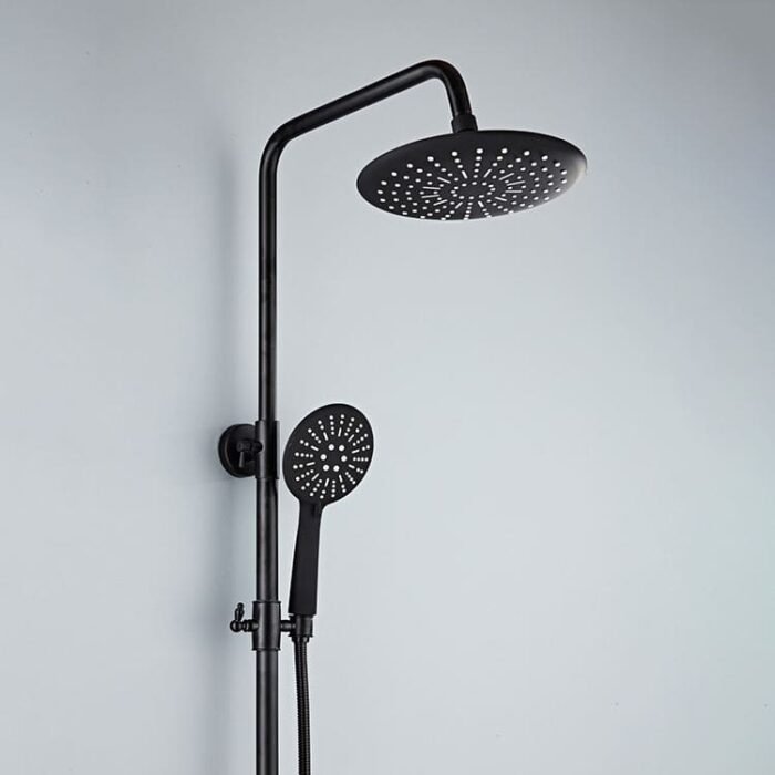 Modern roundness Non Shared Function Shower System Package  Single Function Shower Head and Hand Shower - Image 3