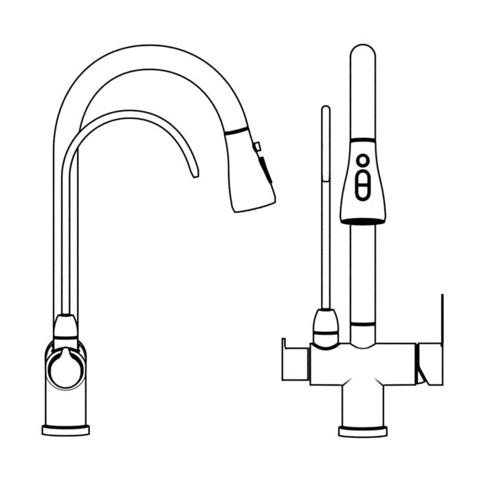 Single Handle best Pull-Down kitchen beverage faucet​ GOWIN - Image 6