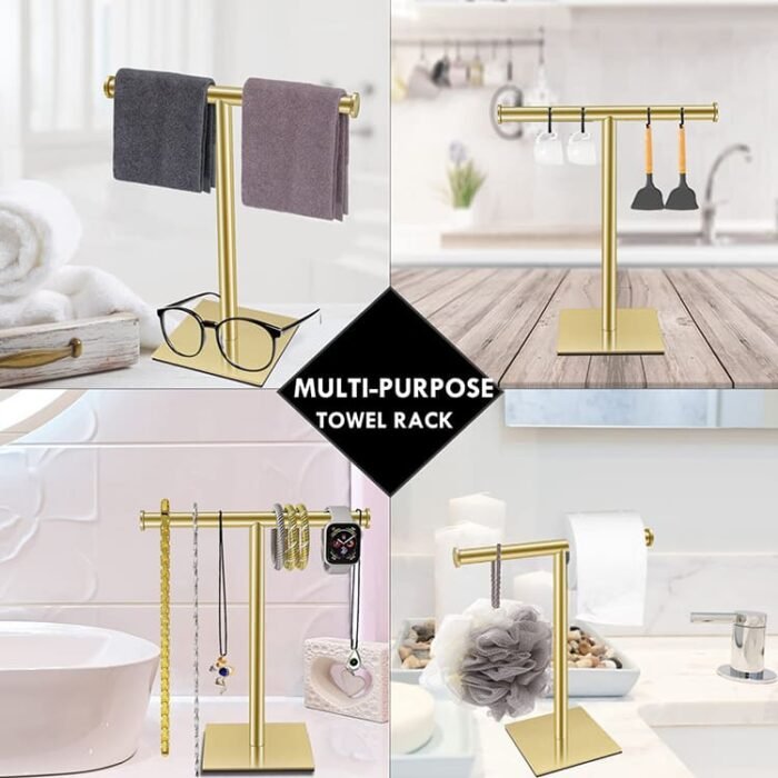 Golden Stainless Steel Hand Towel Stand GOWIN - Image 4