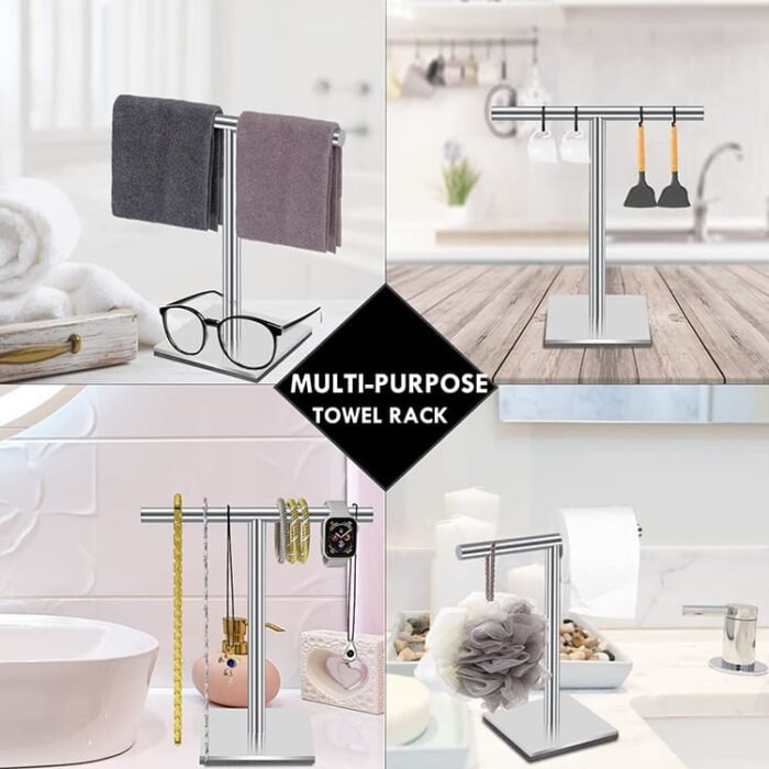 Brushed Nickel Stainless Steel Hand Towel Stand GOWIN - Image 2