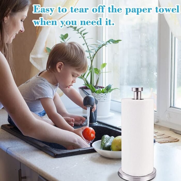kitchen paper towel holder​ stainless steel paper towel holder​ GOWIN - Image 5