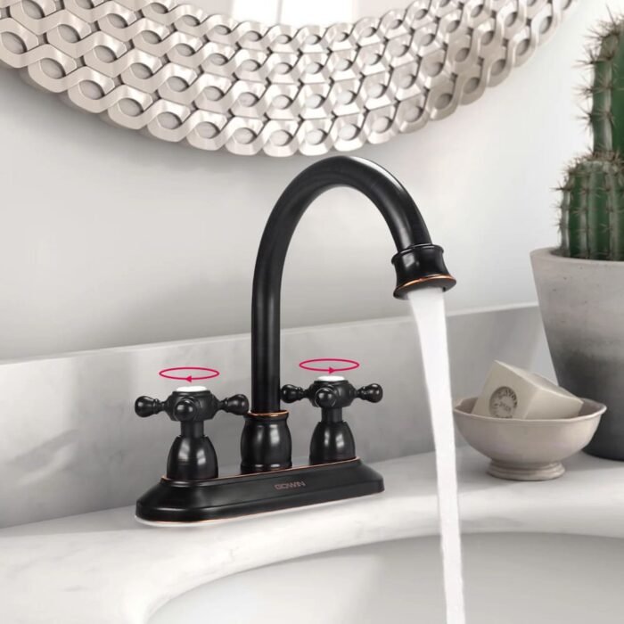 OEM Two Handle One-piece Widespread Bathroom Faucet GOWIN - Image 3