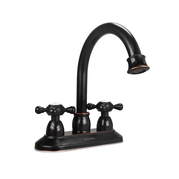 black widespread bathroom faucet​