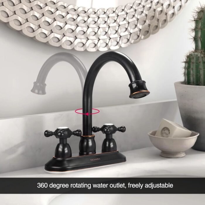 OEM Two Handle One-piece Widespread Bathroom Faucet GOWIN - Image 2