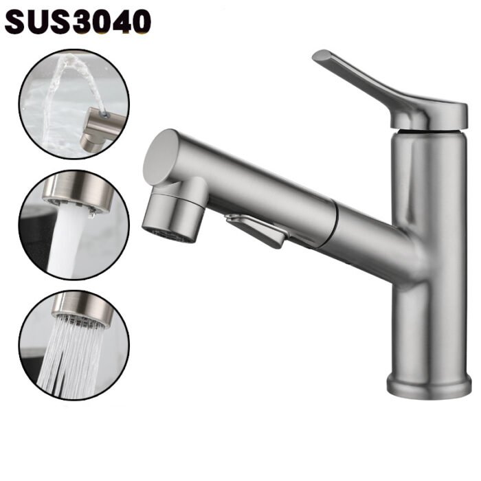 Industry Single handle Bathroom Sink faucet Basin Mixed - Image 2