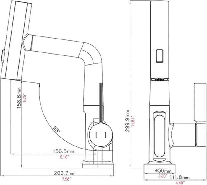 LED Digital Sensor kitchen Faucet Pull-out faucet GOWIN - Image 6