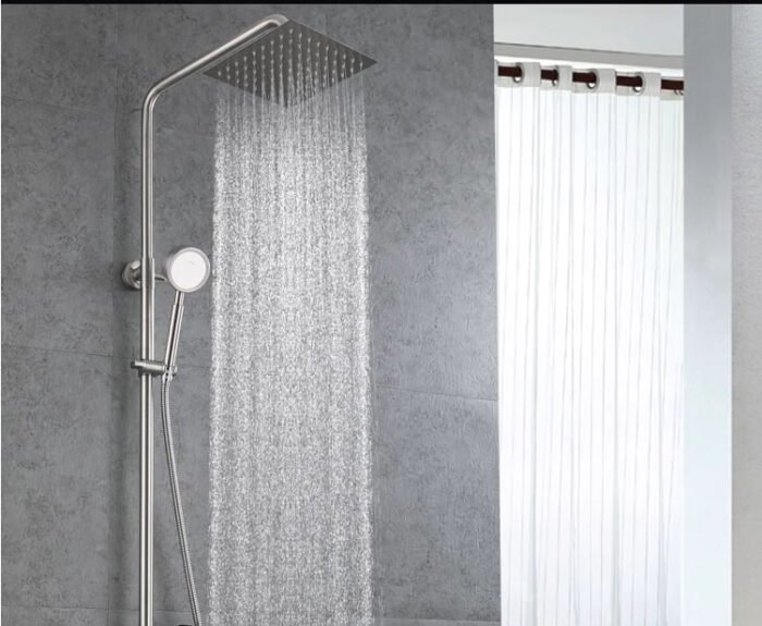 Shower System With hand Shower Wall Mounted Rainfall Shower Mixer - Image 4