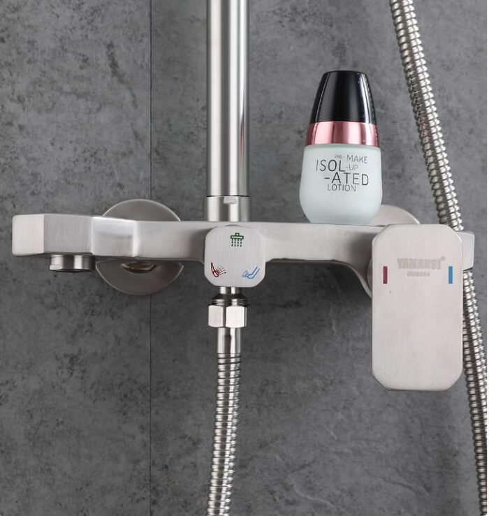 Shower System With hand Shower Wall Mounted Rainfall Shower Mixer - Image 3