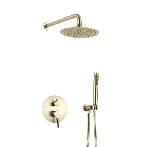 Bathroom Single Handle Single Spray Round Shower Faucet Valve GOWIN