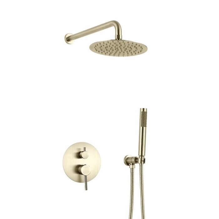 Bathroom Single Handle Single Spray Round Shower Faucet Valve GOWIN
