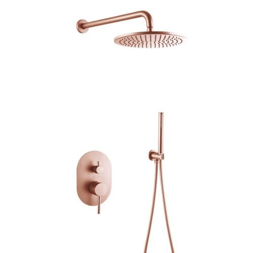 Handheld Shower Heads​ Single Spray Round Shower faucet Valve GOWIN