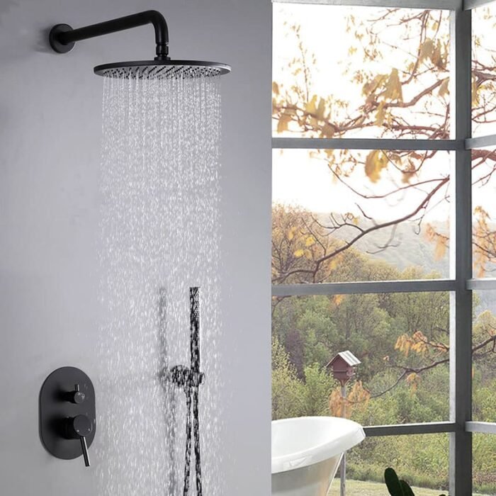 Handheld Shower Heads​ Single Spray Round Shower faucet Valve GOWIN - Image 5