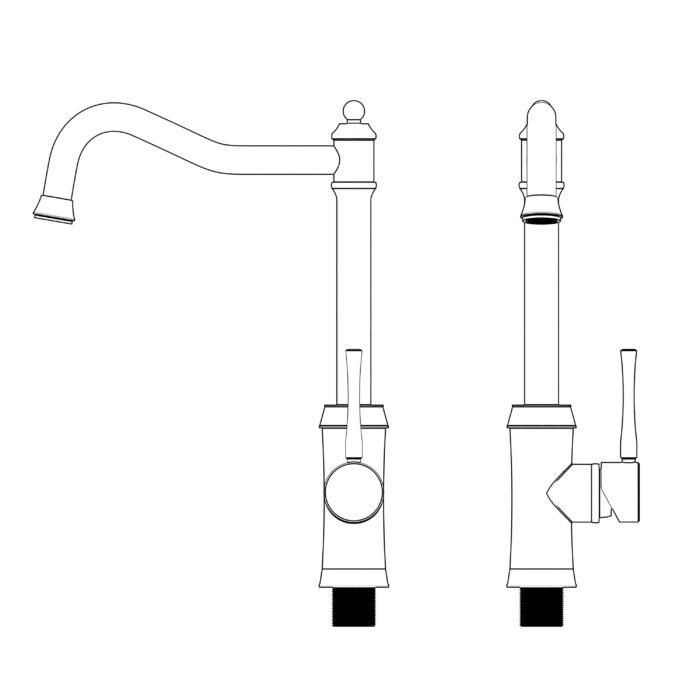 Stainless Steel Single Handle Sink Mixer Tap - Image 3