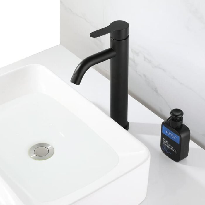Single Handle Curved Lavatory Faucet GOWIN - Image 2