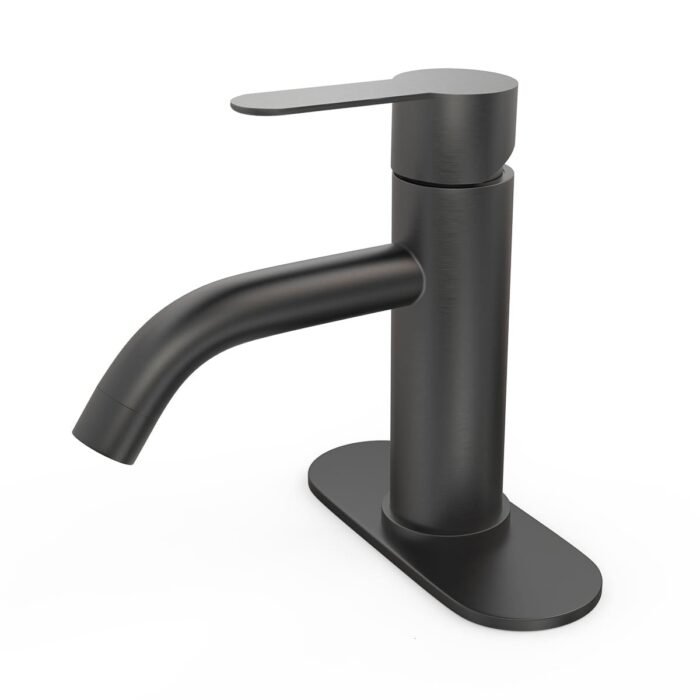 Single Hole single Handle bathroom Faucet 4 inches With table Top Tray