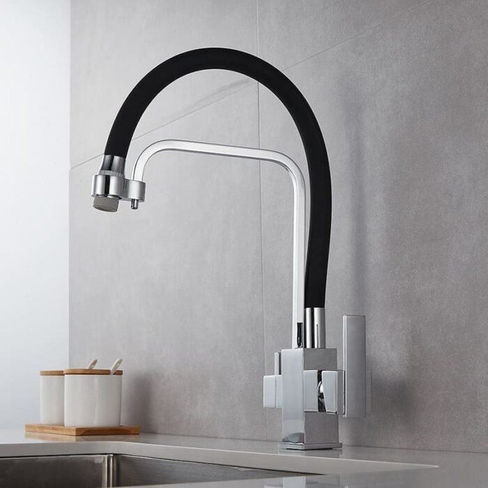Matte Black filter kitchen Faucet tap water Filters Faucet GOWIN - Image 2