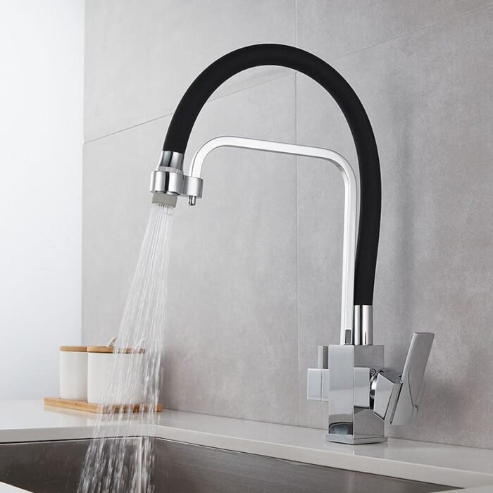 Matte Black filter kitchen Faucet tap water Filters Faucet GOWIN - Image 3