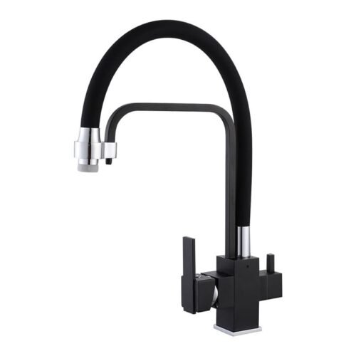 Matte Black filter kitchen Faucet tap water Filters Faucet GOWIN