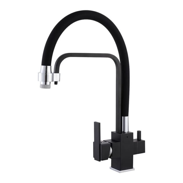 Matte Black filter kitchen Faucet tap water Filters Faucet GOWIN