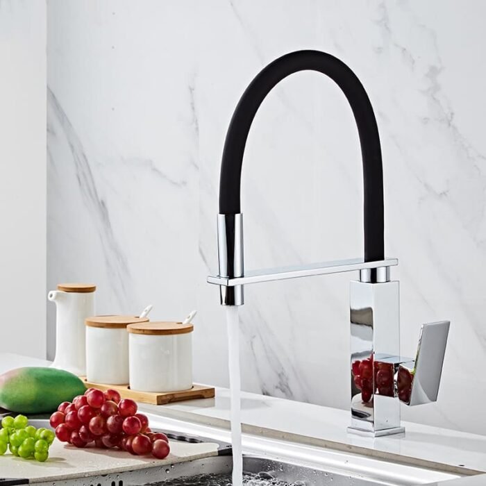 Chrome plated Pull-out Brass Faucet for kitchen Faucet GOWIN - Image 2