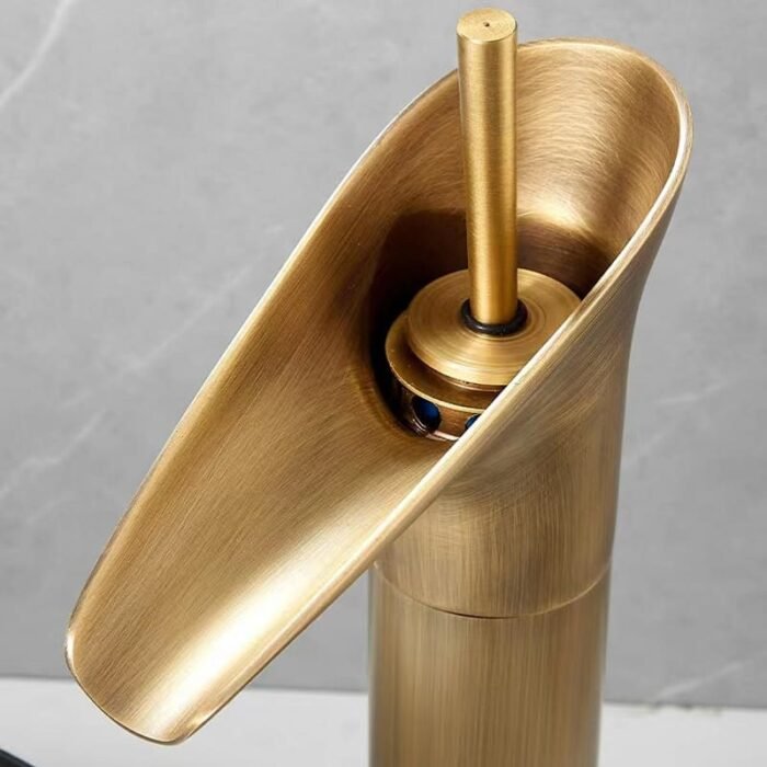 Waterfall Bathroom Sink Faucet Chrome Hot and Cold Water - Image 5
