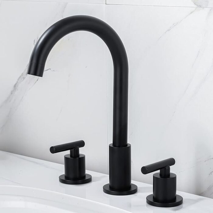 4-inch Bathroom Widespread Faucet 3-Hole Deck Mount - Image 2