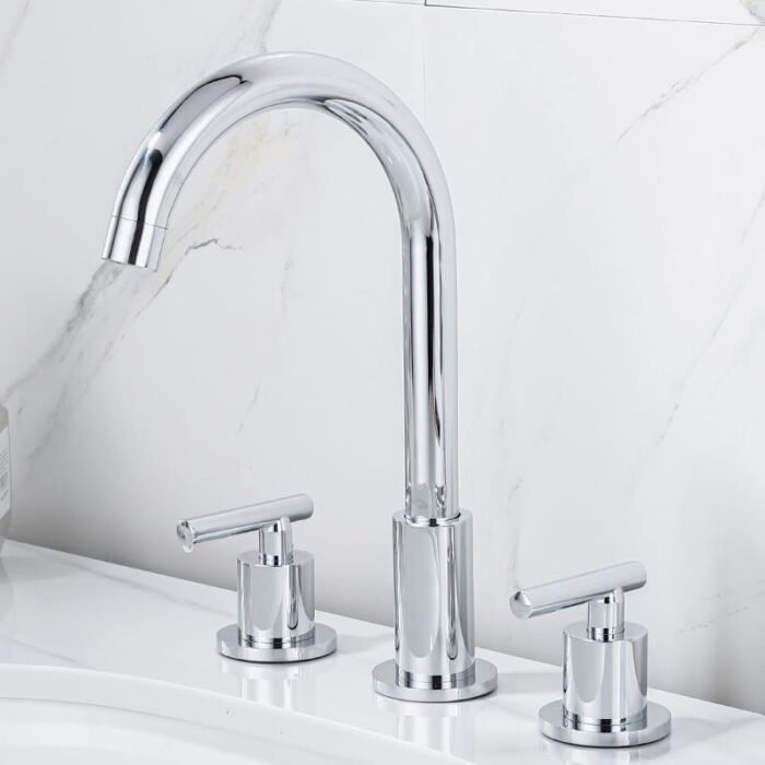 4-inch Bathroom Widespread Faucet 3-Hole Deck Mount - Image 3