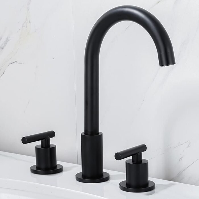 4-inch Bathroom Widespread Faucet 3-Hole Deck Mount - Image 5