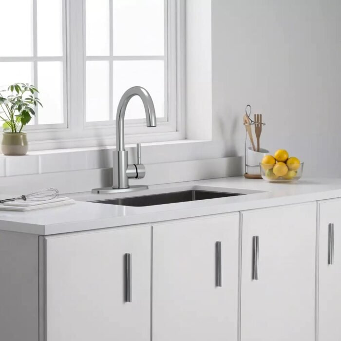 Single-Handle Bathroom Sink Faucets With lever Handle Basin Mixer Faucets - Image 2