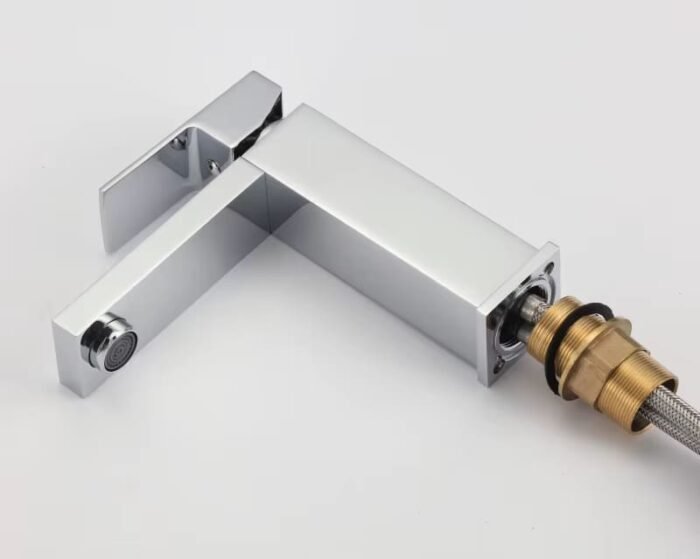 Single Hole Bathroom Faucet with Pop-Up Drain Assembly - Image 2