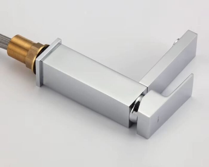 Single Hole Bathroom Faucet with Pop-Up Drain Assembly - Image 3