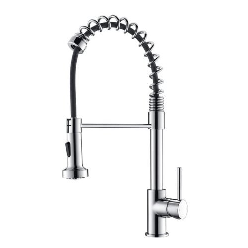 Brass Spring Spout Kitchen Faucet