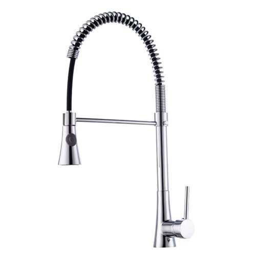 Single handle Pull Down Kitchen Faucet with Arc Spout spring around